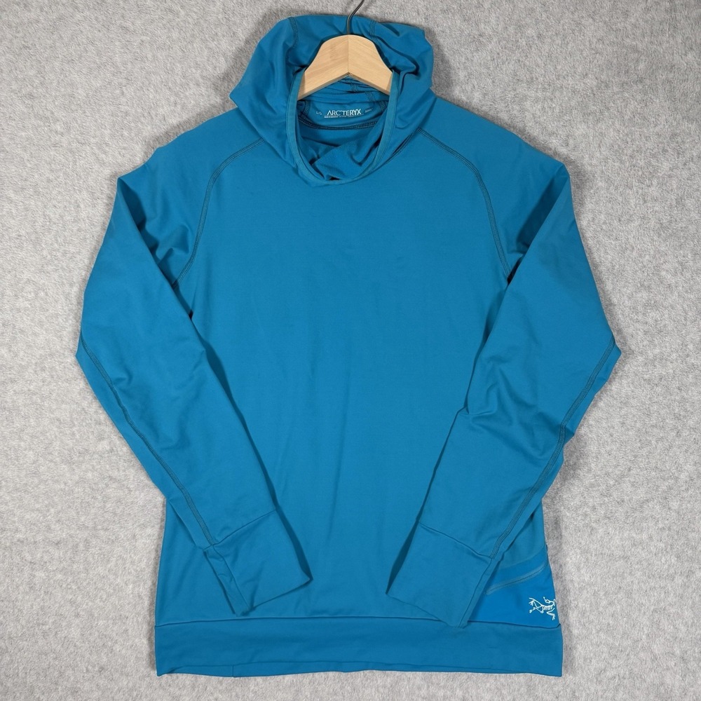 Arc'teryx Vertices Hoody Womens Large Blue Fleece Baselayer Gorpcore Outdoor